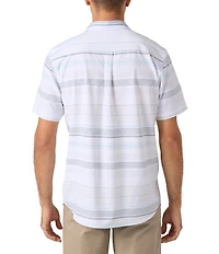 O'Neill TRVLR UPF Traverse Relaxed Fit Short Sleeve Striped Woven Shirt