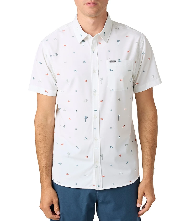 O'Neill TRVLR UPF Traverse Short Sleeve Standard Fit Woven Shirt