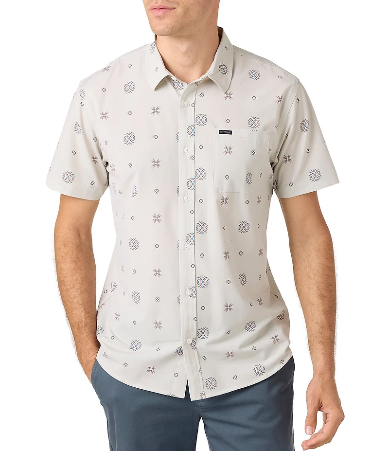 O'Neill TRVLR UPF Traverse Short Sleeve Standard Fit Woven Shirt