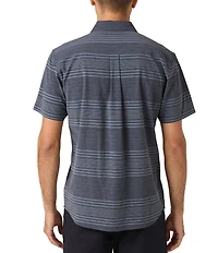 O'Neill TRVLR UPF Traverse Standard Fit Short Sleeve Striped Woven Shirt