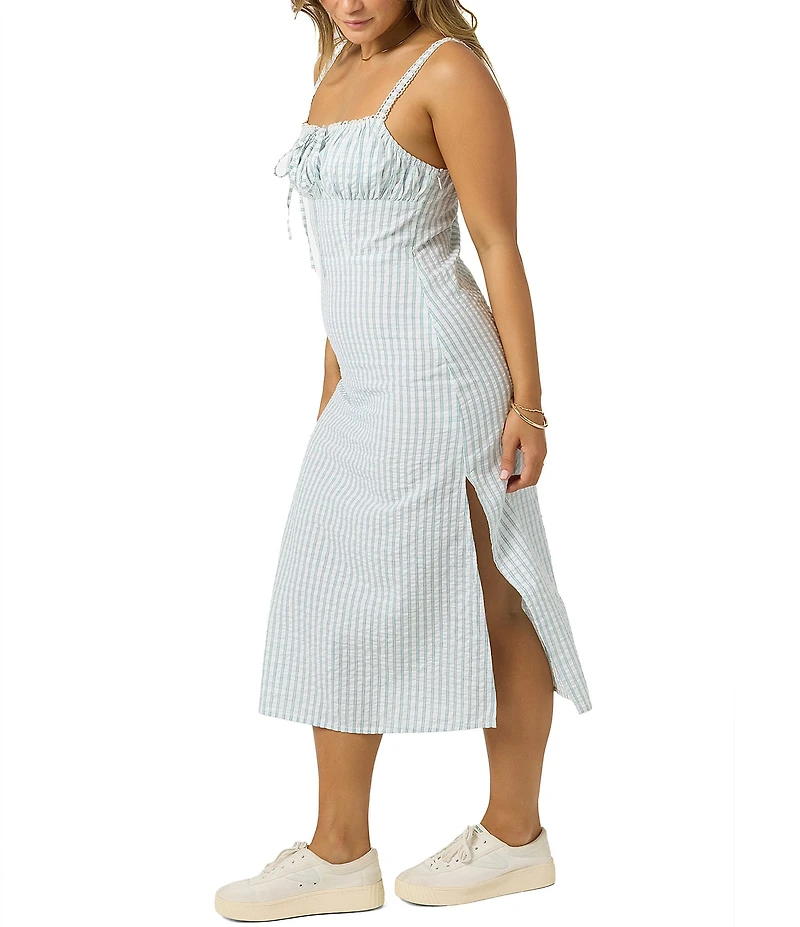 O'Neill Wiley Sleeveless Seersucker Midi Dress