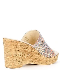 Onex Bianca Banded Cork Wedge Sandals