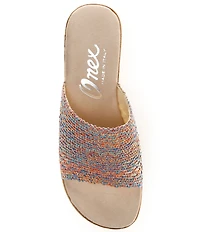 Onex Bianca Banded Cork Wedge Sandals