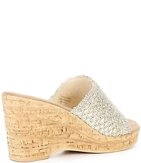 Onex Bianca Banded Cork Wedge Sandals