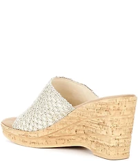 Onex Bianca Banded Cork Wedge Sandals