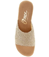 Onex Bianca Banded Cork Wedge Sandals