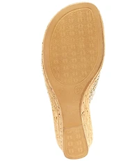 Onex Bianca Banded Cork Wedge Sandals