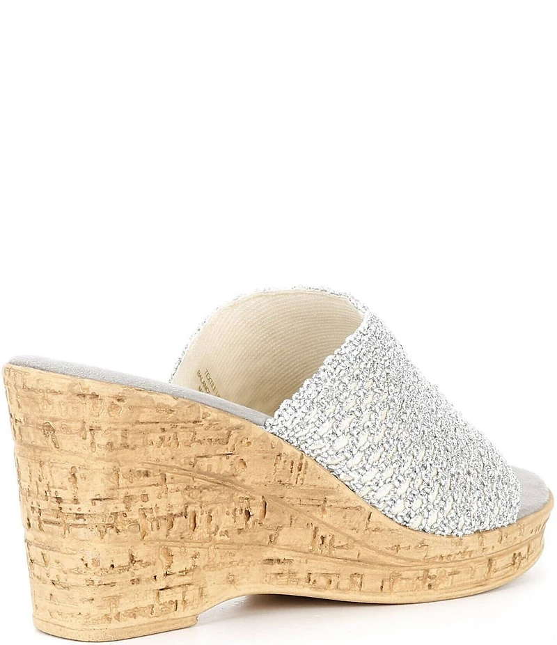 Onex Bianca Banded Cork Wedge Sandals