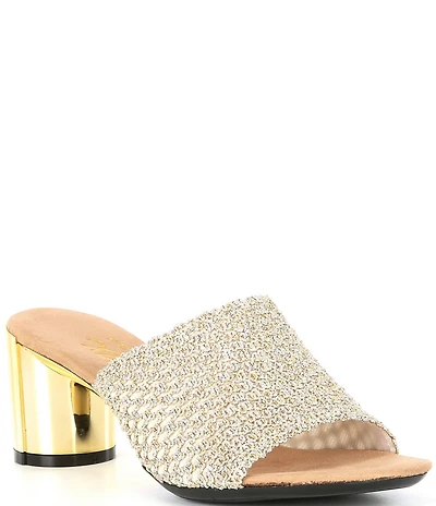 Onex Cookie Metallic Woven Dress Sandals