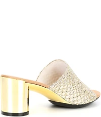 Onex Cookie Metallic Woven Dress Sandals