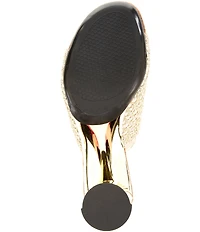 Onex Cookie Metallic Woven Dress Sandals