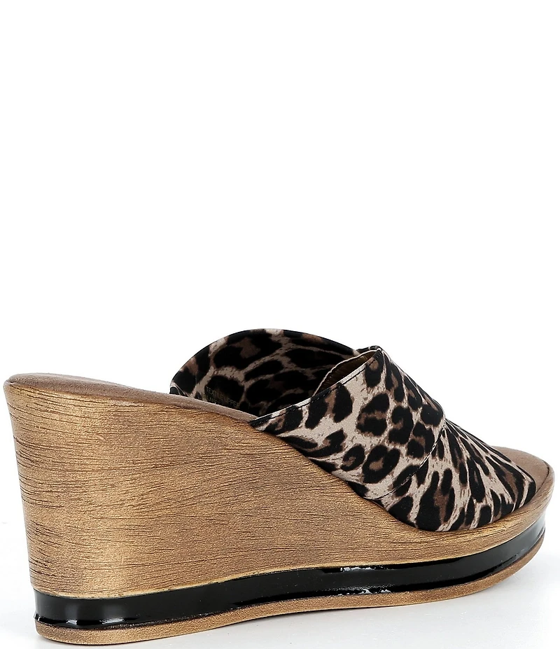 Onex Criss Cross Slip On Wedge Sandals