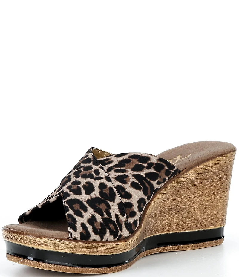 Onex Criss Cross Slip On Wedge Sandals