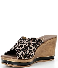 Onex Criss Cross Slip On Wedge Sandals