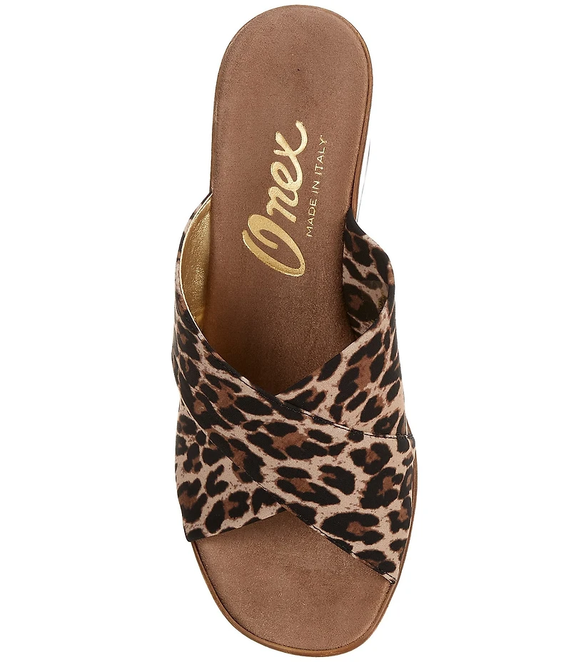 Onex Criss Cross Slip On Wedge Sandals