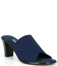 Onex Crista Fabric Banded Slip On High Heel Sandals