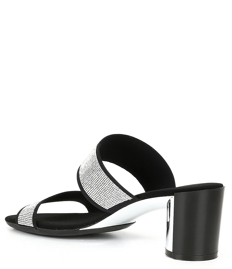 Onex Hanna Rhinestone Embellished Slide Dress Sandals