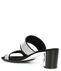 Onex Hanna Rhinestone Embellished Slide Dress Sandals