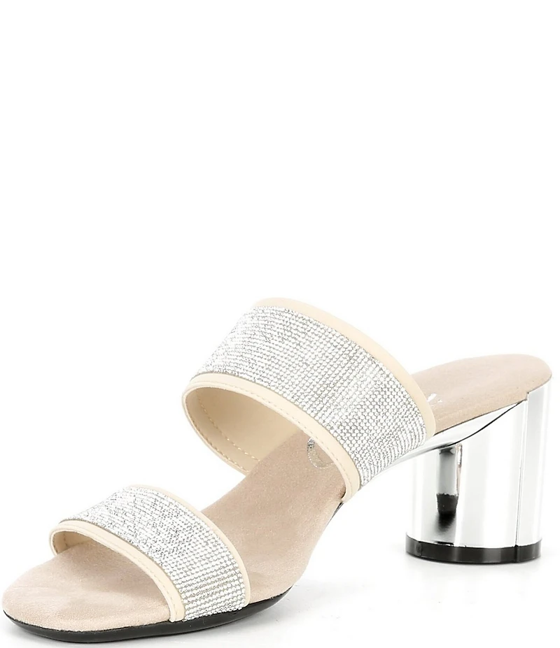 Onex Hanna Rhinestone Embellished Slide Dress Sandals