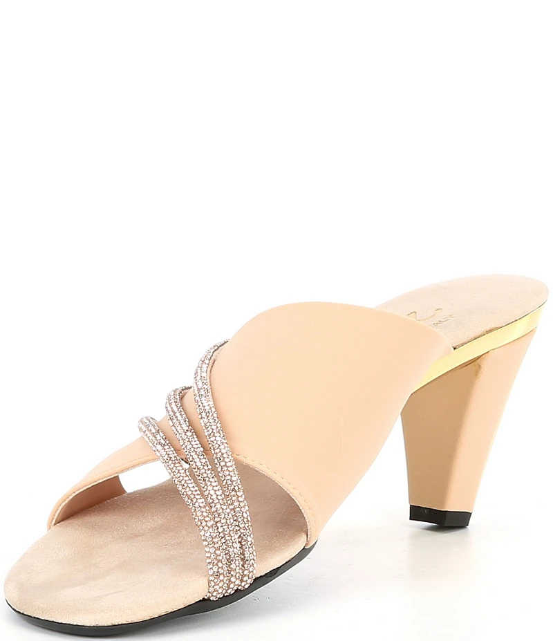Onex Havana Rhinestone Embellished Slide Sandals