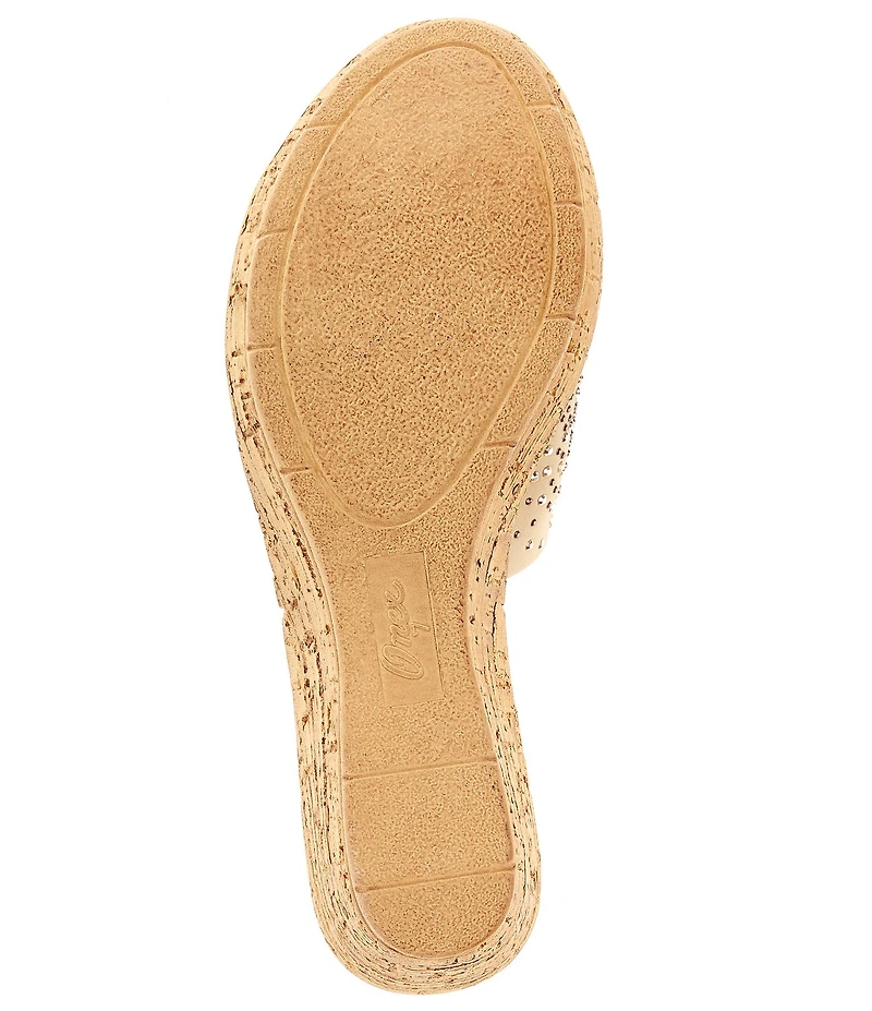 Onex Joline Slip-On Embellished Wedge Sandals