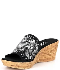 Onex Joline Slip-On Embellished Wedge Sandals