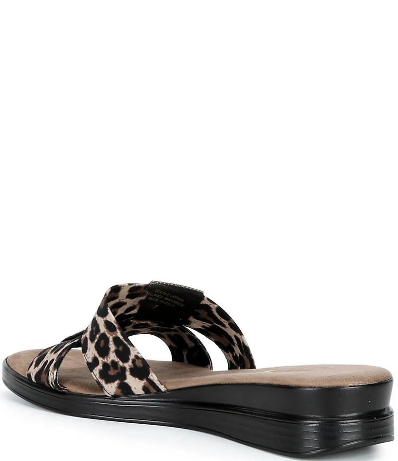 Onex Lino Banded Slip On Wedge Sandals