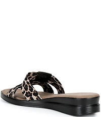 Onex Lino Banded Slip On Wedge Sandals