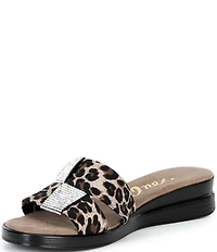 Onex Lino Banded Slip On Wedge Sandals