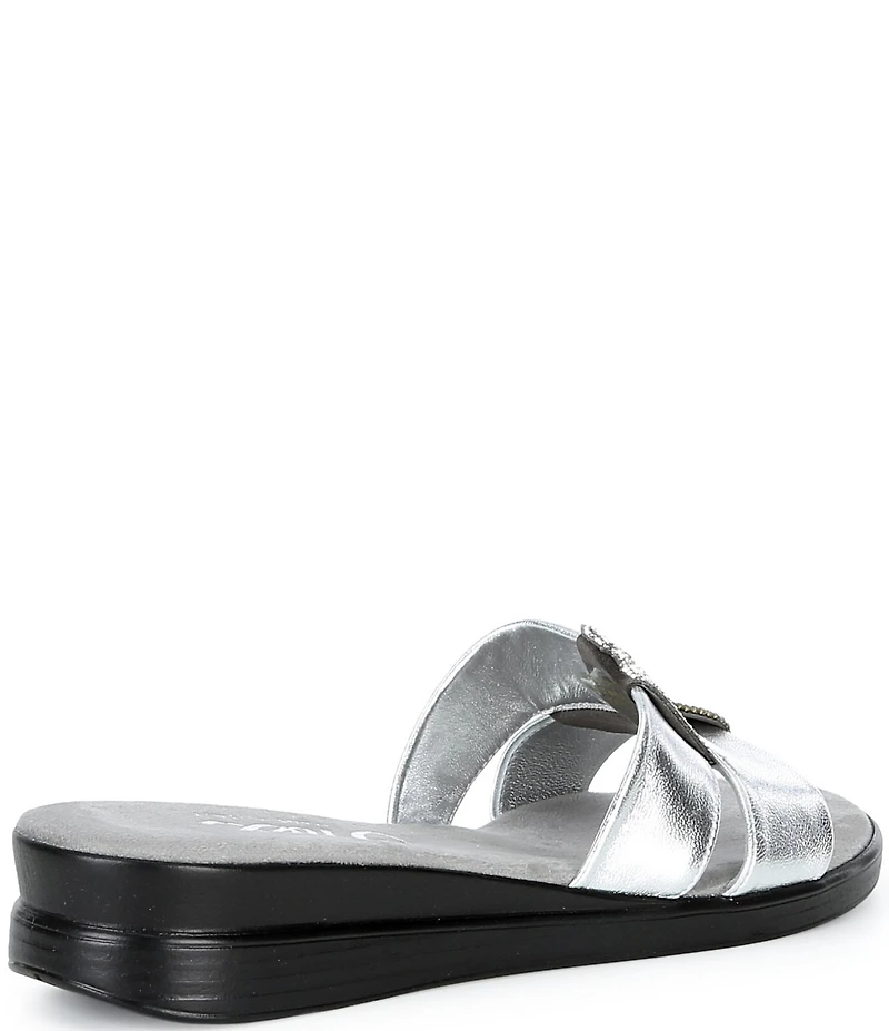 Onex Lino Banded Slip On Wedge Sandals