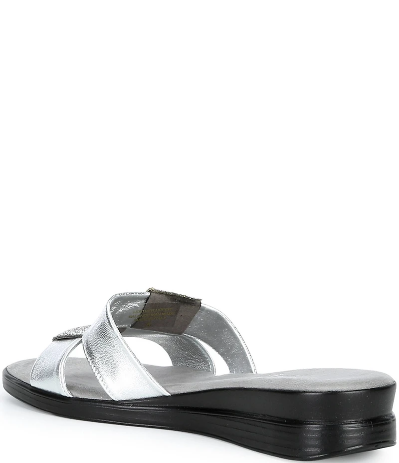 Onex Lino Banded Slip On Wedge Sandals