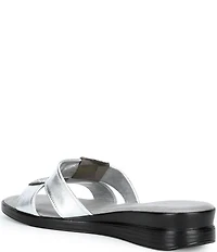 Onex Lino Banded Slip On Wedge Sandals