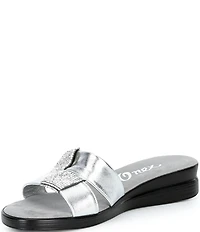Onex Lino Banded Slip On Wedge Sandals