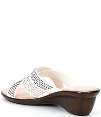 Onex Prelude Studded Embellished Wedge Slide Sandals