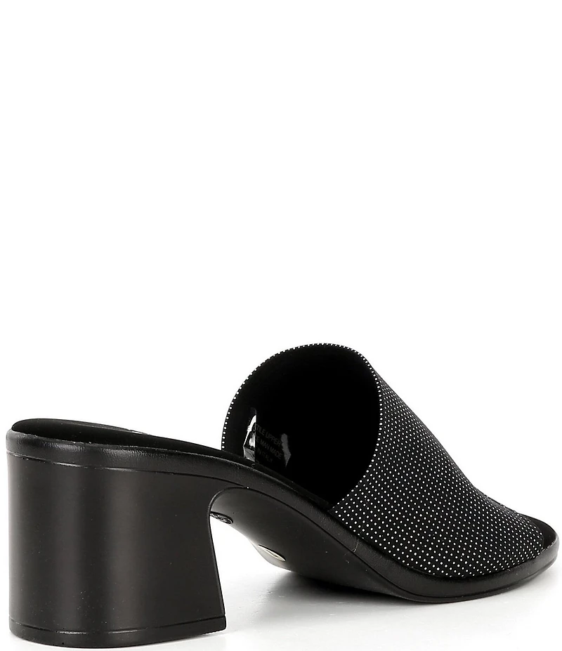 Onex Rebecca Iridescent Fabric Banded Block Heel Slip-On Sandals