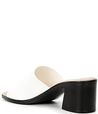 Onex Rebecca Iridescent Fabric Banded Block Heel Slip-On Sandals