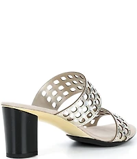 Onex Sonia Embellished Leather Dress Slide Sandals