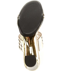 Onex Sonia Embellished Leather Dress Slide Sandals