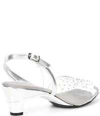 Onex Suzanne Lucite Rhinestone Slingback Sandals
