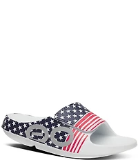 OOFOS Men's USA OOahh Machine Washable Slide Sandals