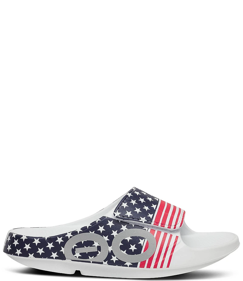 OOFOS Men's USA OOahh Machine Washable Slide Sandals