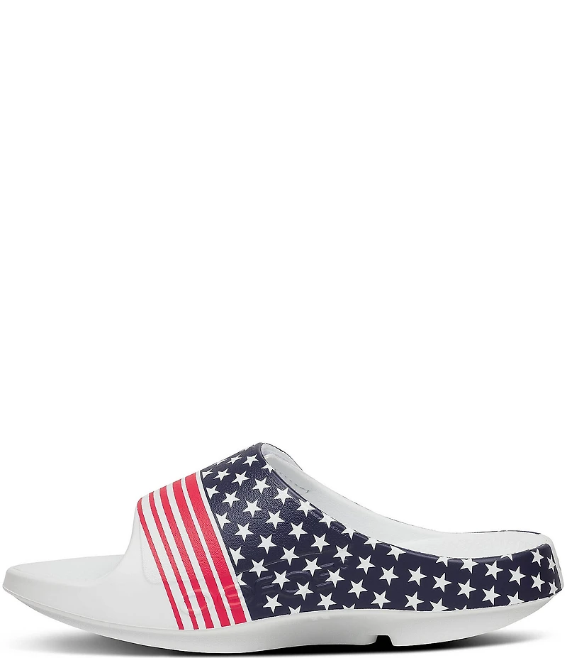 OOFOS Men's USA OOahh Machine Washable Slide Sandals