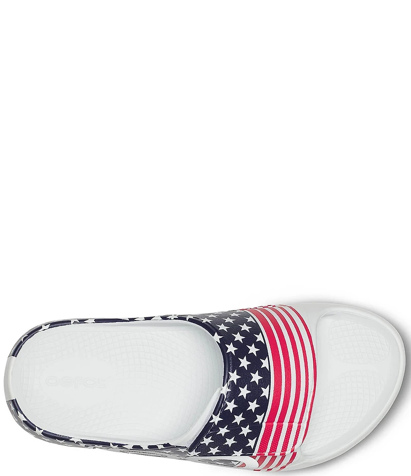 OOFOS Men's USA OOahh Machine Washable Slide Sandals