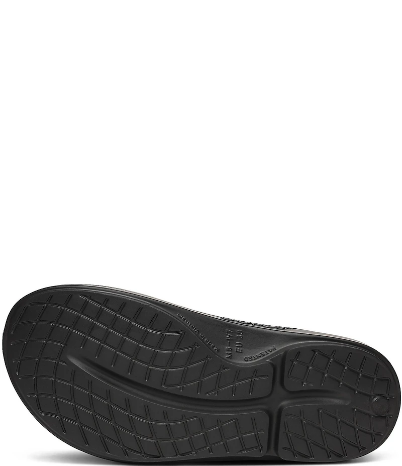 OOFOS OOahh Floral Recovery Platform Slide Sandals
