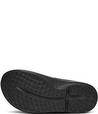 OOFOS OOahh Floral Recovery Platform Slide Sandals