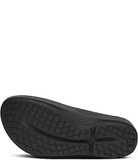 OOFOS OOlala Leopard Recovery Thong Sandals