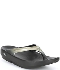 OOFOS Women's OOlala Luxe Recovery Thong Sandals