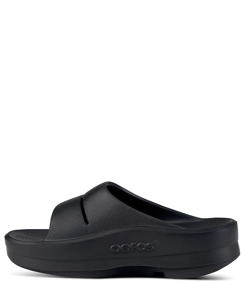 OOFOS OOmega OOahh Recovery Platform Slide Sandals