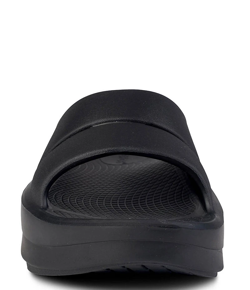 OOFOS OOmega OOahh Recovery Platform Slide Sandals