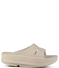 OOFOS OOmega OOahh Recovery Platform Slide Sandals
